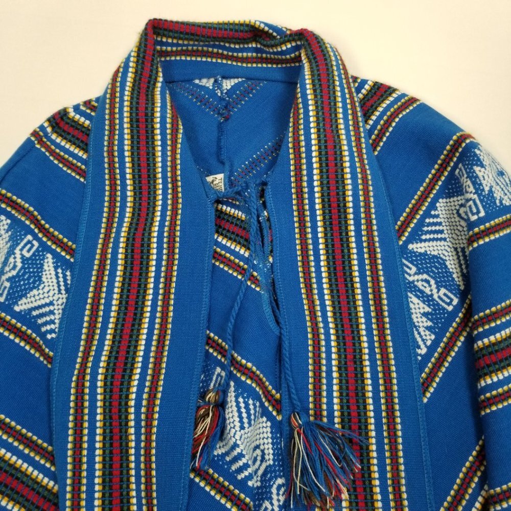 Tejidos Diaz Wool Blend Poncho Cape - Picture 4 of 5